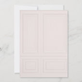 クラシックフェミニンヴィンテージ結婚式 セーブザデート (裏面)