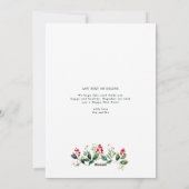 クラシックフォトアーチのフレームモダンリース シーズンカード (裏面)