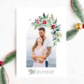 クラシックフォトアーチのフレームモダンリース シーズンカード