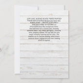 クラシックフォトオはっきりしたーラバーウェディング招待 招待状 (裏面)