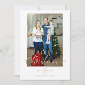 クラシックフォトクリスマススクお洒落リプト引用文 (正面)