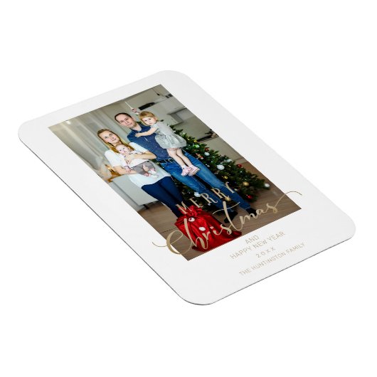 クラシックフォトクリスマススクお洒落リプト引用文 マグネット (右側)