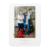 クラシックフォトクリスマススクお洒落リプト引用文 マグネット (縦)