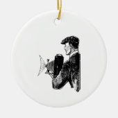 クラシックフォトグラファー – ヴィンテージカメラ セラミックオーナメント (正面)