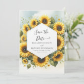 クラシックフォトサンフラワー結婚ズ セーブザデート (スタンド正面)