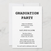 クラシックフォトストリップ 2025 おしゃれな卒業パーティー 招待状 (裏面)