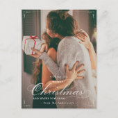 クラシックフォトメリークリスマスハッピーニューイヤーポスト ポストカード (正面)