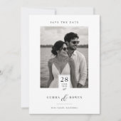 クラシックフォト 結婚式 セーブ・ザ・デートカード セーブザデート (正面)