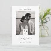 クラシックフォト 結婚式 セーブ・ザ・デートカード セーブザデート (スタンド正面)