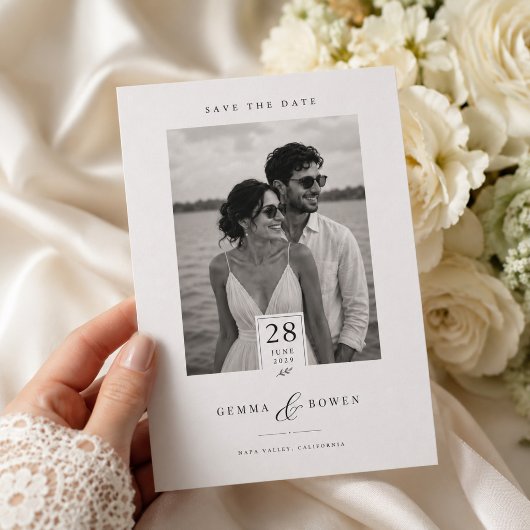 クラシックフォト 結婚式 セーブ・ザ・デートカード セーブザデート