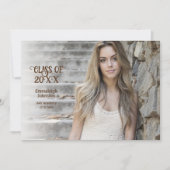 クラシックフォト 20xx年卒業パーティー 招待状 (正面)