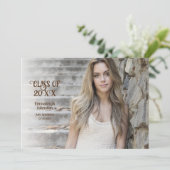 クラシックフォト 20xx年卒業パーティー 招待状 (スタンド正面)