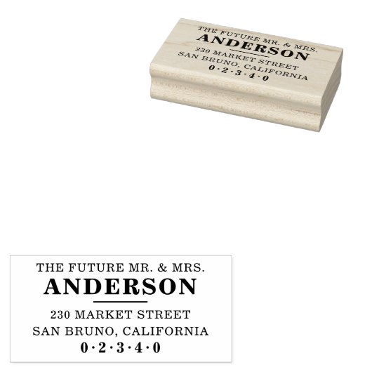 クラシックフォーマルはっきりした差出人住所 ラバースタンプ (押印)