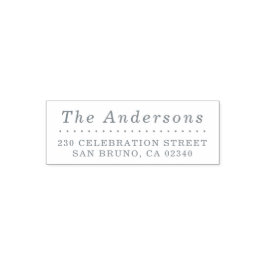 クラシックフォーマルファミリ名シンプル差出人住所 セルフインキングスタンプ