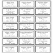 クラシックフォーマルブ結婚ラックの小さなゲストアドレス シール (正面)