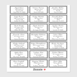 クラシックフォーマルブ結婚ラックの小さなゲストアドレス シール