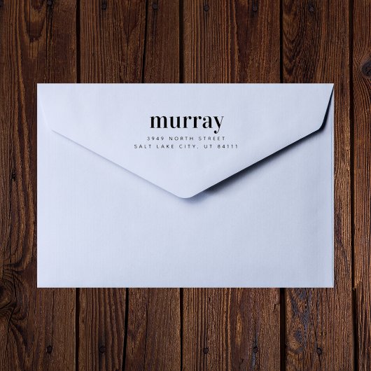 クラシックフォーマル名前をカスタムする差出人住所 ラバースタンプ