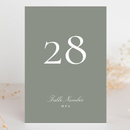 クラシックフォーマル書グレイ結婚ン テーブルナンバー