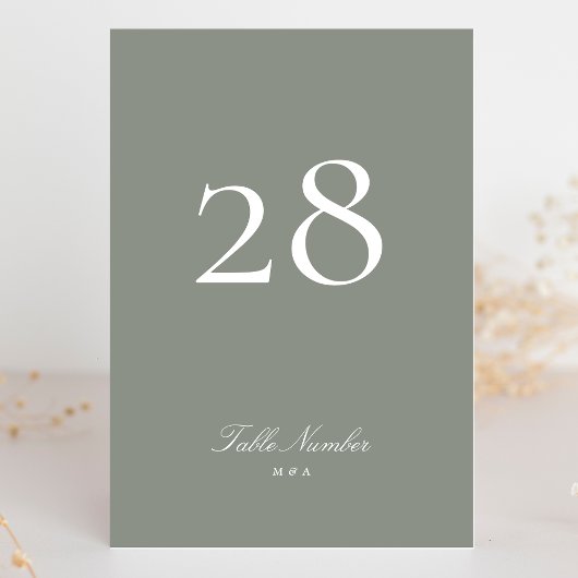 クラシックフォーマル書グレイ結婚ン テーブルナンバー