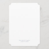 クラシックフォーマル書道ダスティブルー結婚ズ メニュー (裏面)