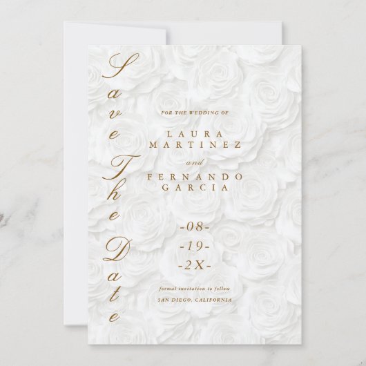 クラシックフォーマル結婚の セーブザデート (正面)