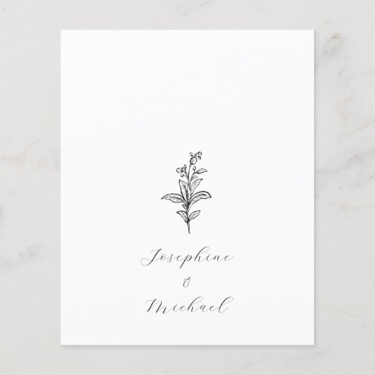 クラシックフォーマル詳細エンクロージャカード (裏面)