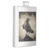 クラシックフラスコヴィンテージセピアレーブンデザイン フラスク (右)