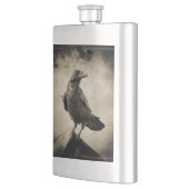 クラシックフラスコヴィンテージセピアレーブンデザイン フラスク (左)