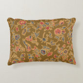クラシックフラワーチンツかわいらしソフトフローラデザイン アクセントクッション (正面)