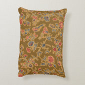 クラシックフラワーチンツかわいらしソフトフローラデザイン アクセントクッション (裏面(縦))