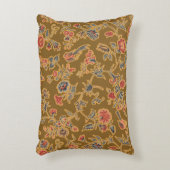 クラシックフラワーチンツかわいらしソフトフローラデザイン アクセントクッション (正面(垂直))