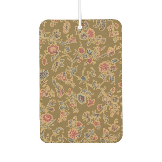 クラシックフラワーチンツかわいらしソフトフローラデザイン カーエアーフレッシュナー (正面)