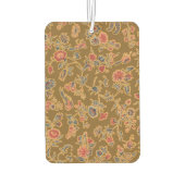 クラシックフラワーチンツかわいらしソフトフローラデザイン カーエアーフレッシュナー (裏面)