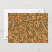 クラシックフラワーチンツかわいらしソフトフローラデザイン ポストカード (正面/裏面)