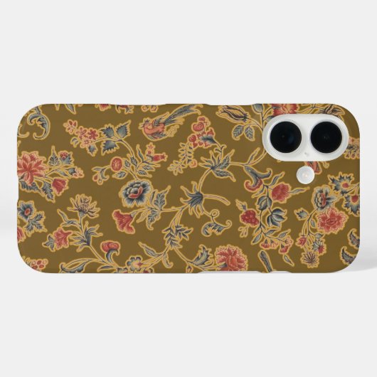 クラシックフラワーチンツかわいらしソフトフローラデザイン Case-Mate iPhoneケース (裏面 (横))