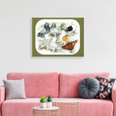 クラシックフリルの野鳩 キャンバスプリント (インサイチュ (リビング))