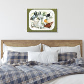 クラシックフリルの野鳩 キャンバスプリント (インサイチュ (寝室))