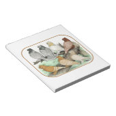 クラシックフリルピジョンズブロンディーネット ノートパッド (アングル)