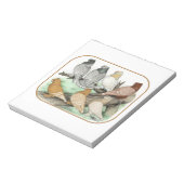 クラシックフリルピジョンズブロンディーネット ノートパッド (回転)