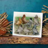 クラシックフリルピジョンズレーブロンディーネット フォトプラーク (側面)