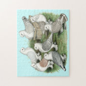 クラシックフリル鳩 ジグソーパズル (縦)