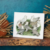 クラシックフリル鳩 フォトプラーク (側面)