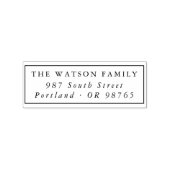 クラシックフレミニマルーム差出人住所 ラバースタンプ (インプリント)