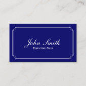 クラシックフレームネイビーブルーシェフプロフェッショナル 名刺 (正面)