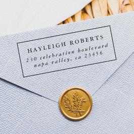 クラシックフレームフォーマル型差出人住所 ラバースタンプ