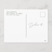 クラシックフレームリース写真クリスマス シーズンポストカード (裏面)