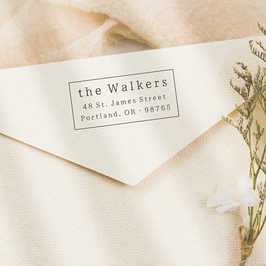 クラシックフレーム名とアドレス セルフインキングスタンプ