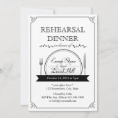 クラシックフレーム結婚のリハーサル招待状 招待状 (正面)