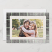 クラシックフレ千鳥格子のーム黒緑1枚 シーズンカード (正面)
