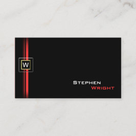 クラシックフローティエレガントングモノグラムスクエア 名刺